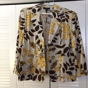 Blazer Jacket with Flowers